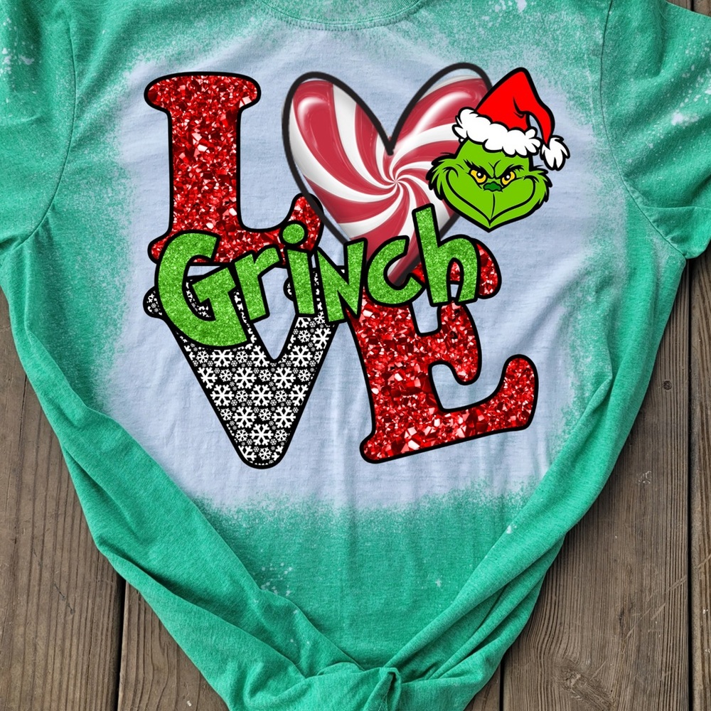 Love- Christmas bleached tee